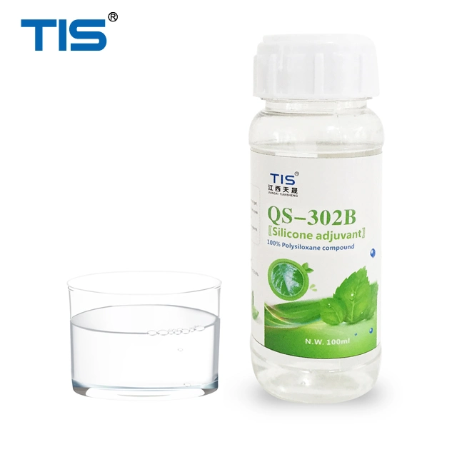 Organosilicone Surfactant Spray Agrocultural Chemical Adjuvant QS 302b (CAS 67674-67-3) Silicone Spreader Wetting Agent Insecticide Additive Surfactant